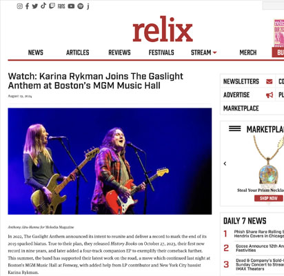 Karina Rykman on Relix